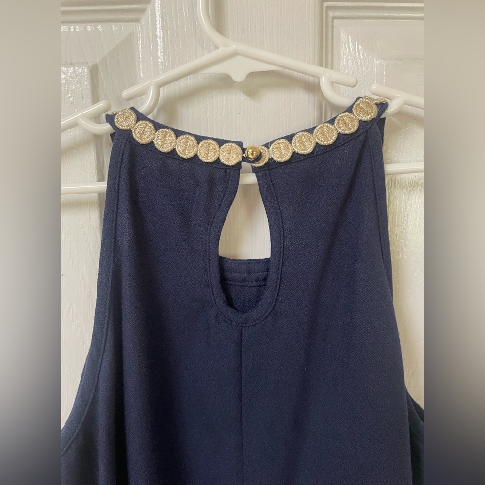 Lilly Pulitzer Dress Girl’s Size 14 Shift Navy Lace Preppy Resortwear Spring - Picture 8 of 8